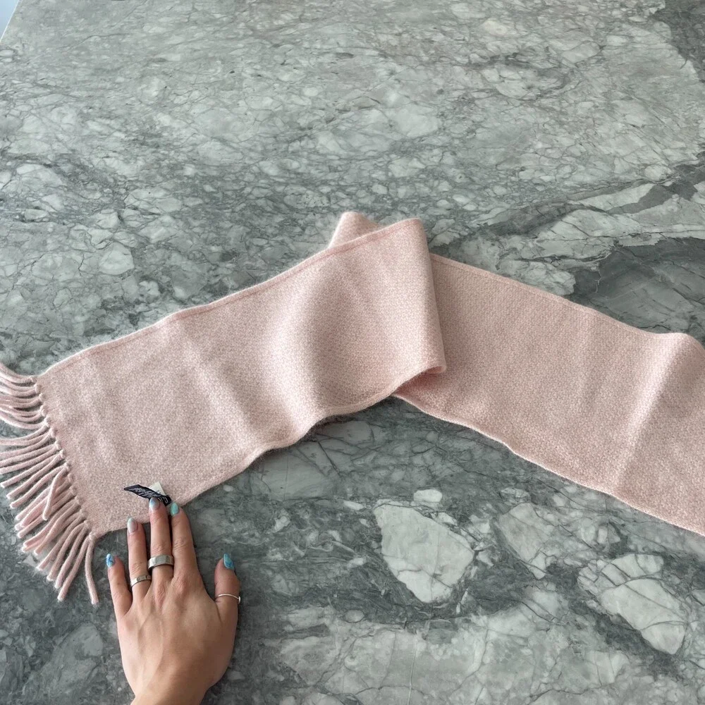 Gap Soft Fringe Lambswool Rabbit Hair Scarf Light Pink